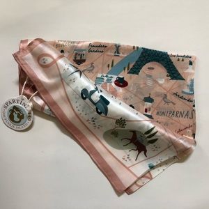 NWT Spartina 449 silk Paris scarf